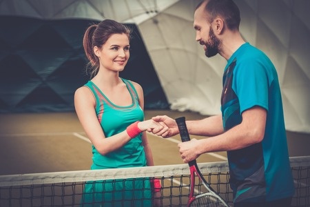 Tennis players on court – find a tennis partner or club in Australia